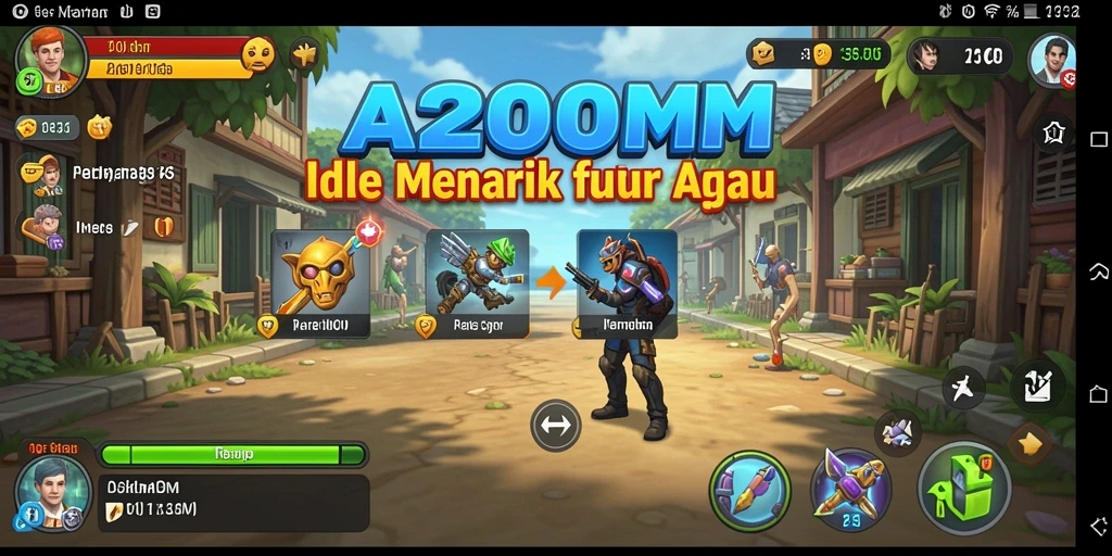 Screenshot utama A200M menampilkan gameplay Idle yang seru dan menarik.