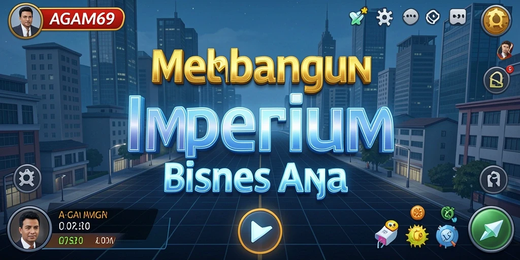 Screenshot menunjukkan gameplay seru AGAM69 dalam membangun bisnis.