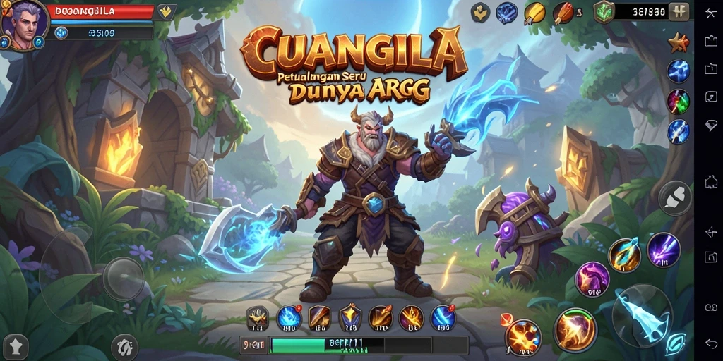 Screenshot gameplay CUANGILA yang menampilkan aksi petualangan ARPG.