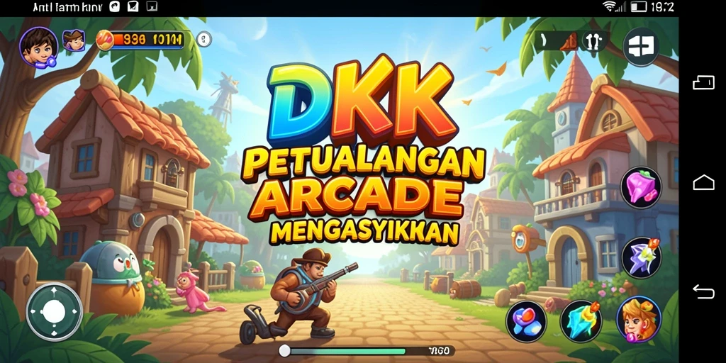 Screenshot DKK menunjukkan aksi seru dalam gameplay Arcade.