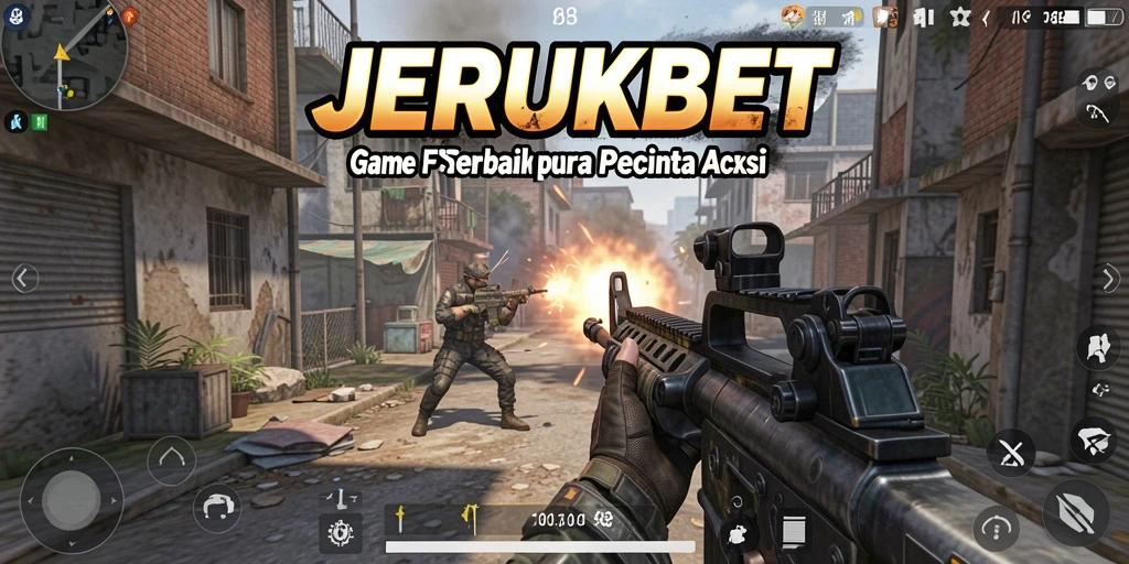 Screenshot gameplay JERUKBET yang menampilkan aksi seru dalam permainan FPS.