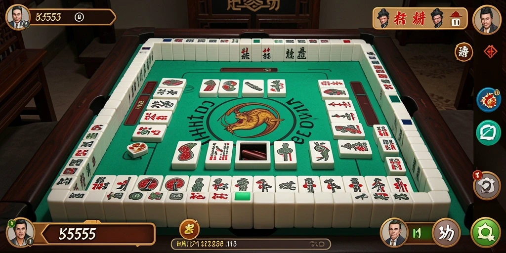 Gameplay K5555 menampilkan keseruan permainan Mahjong yang menantang.