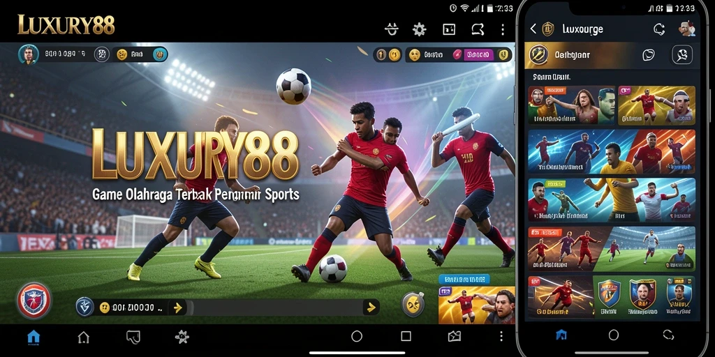 Tampilan gameplay menegangkan di LUXURY88 yang penuh dengan aksi olahraga.