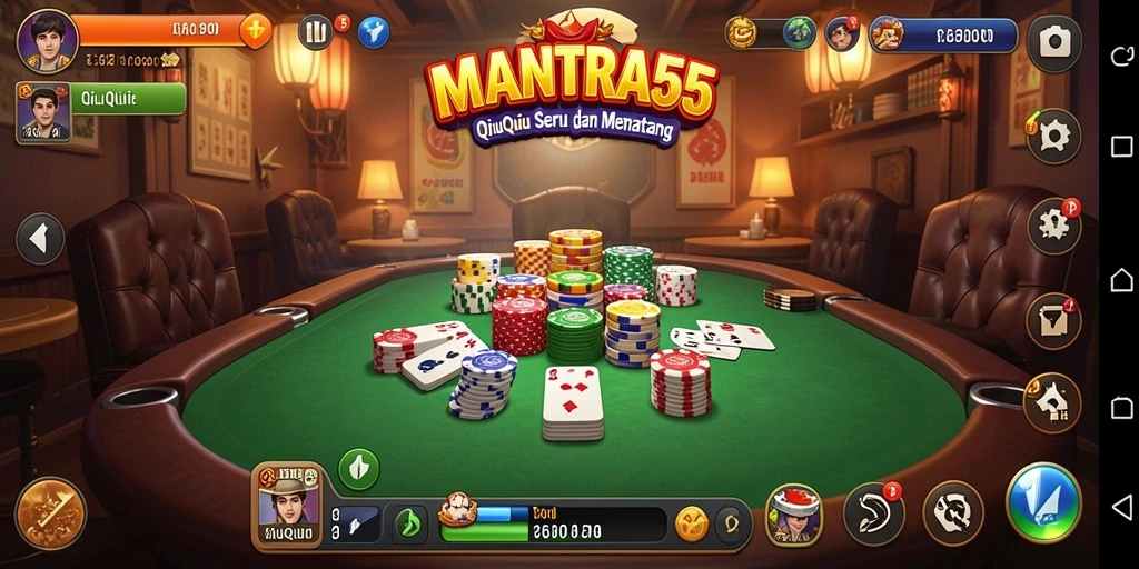 Tampilan gameplay QiuQiu yang menarik dan mendebarkan.
