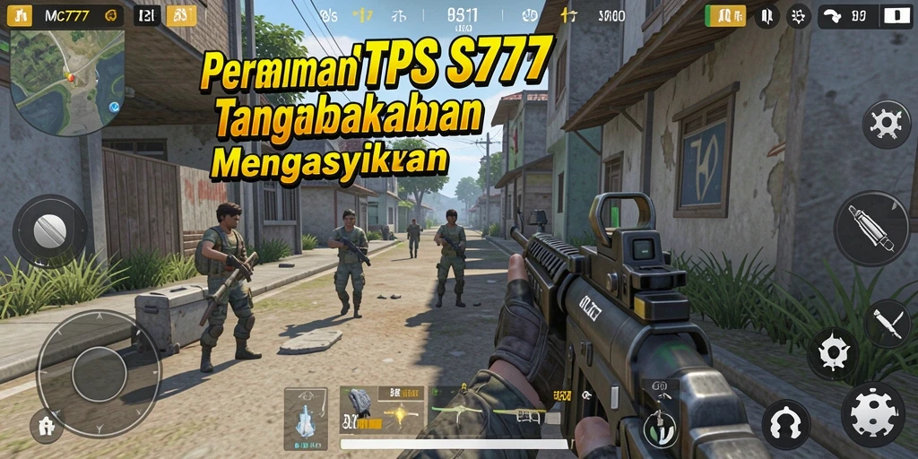 Tangkapan layar gameplay MC777 menampilkan aksi pertempuran yang intens.