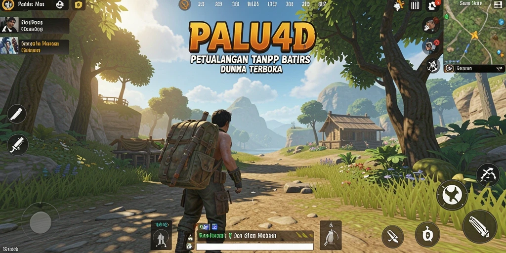 Screenshot utama PALU4D yang menampilkan gameplay Open World yang menakjubkan.