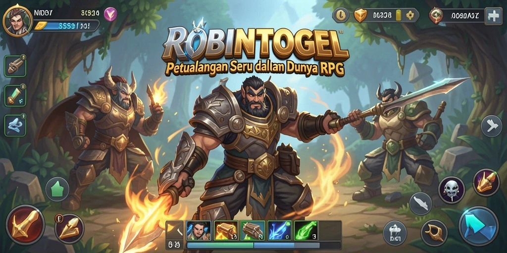 Screenshot gameplay yang mendebarkan dari ROBINTOGEL.