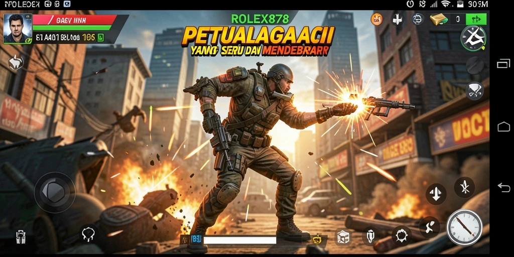 Tampilan gameplay seru dan mendebarkan dari ROLEX878.