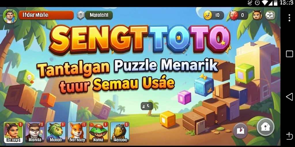 Tangkapan layar gameplay <strong>SENGTOTO</strong> menunjukkan tantangan puzzle yang menarik.