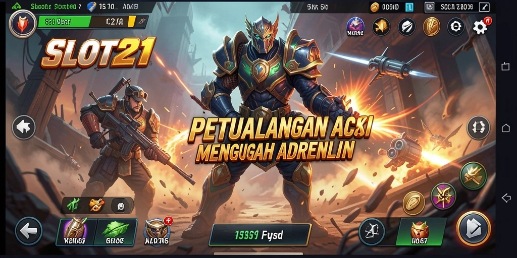 Tampilan menegangkan dari gameplay SLOT21 yang penuh aksi.