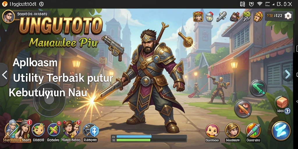Tampilan antarmuka UNGUTOTO dengan fitur Utility yang mudah diakses.